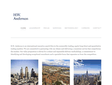Tablet Screenshot of hw-anderson.com